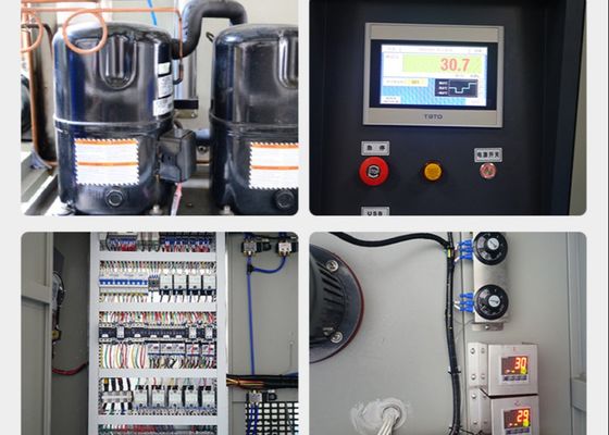 دستگاه آزمایش محیط زیست اتاق آزمایش شوک حرارتی صفحه نمایش لمسی LCD قابل برنامه ریزی3 دستگاه آزمایش محیط زیست