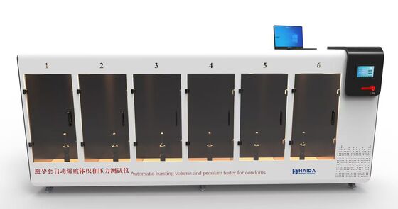 EQUIPMENT DETAILS OF 5105-HD AUTOMATIC CONDOM BURSTING VOLUME AND PRESSURE TESTER 