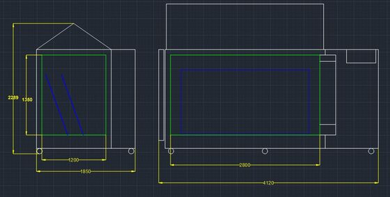 تجهیزات آزمایش دمای آب و هوا Photovoltaic Cyclic Salt Spray Room اتاق آزمایش پیری اسپری نمک ماشین