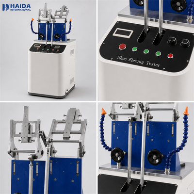 دستگاه تست خمش کفش و زیره HAIDA، دستگاه تست مقاومت خمش کفش و زیره، استاندارد GB T 3903.1، تجهیزات تست کفش
